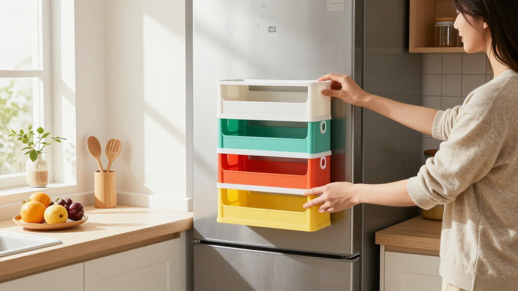 She Put A 5-Tier Bookshelf On Her Fridge, And It Created Storage Out Of Thin Air