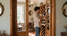 A Closet Lacked Purpose — Until It Became A French-Inspired Wine Room