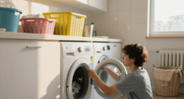 A Laundry Room Was An Eyesore Until IKEA Cabinets Gave It An Organized Redo