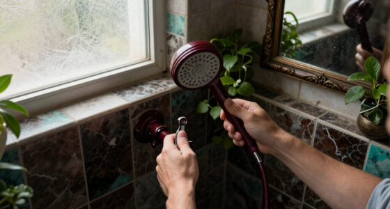A Tiny Bathroom Went From Grimy To Cozy After A "Gothic-Aquatic" Redo