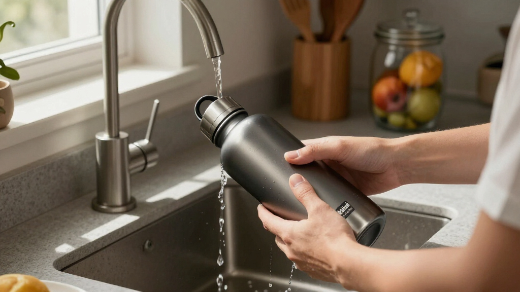Owala FreeSip Stainless Steel Water Bottle 32 Oz Very, Very Dark