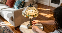 T.J. Maxx Is Selling Out Of This Tiffany-Inspired Accent Lamp