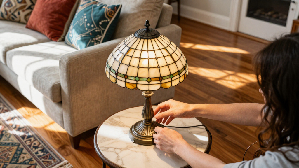 T.J. Maxx Is Selling Out Of This Tiffany-Inspired Accent Lamp