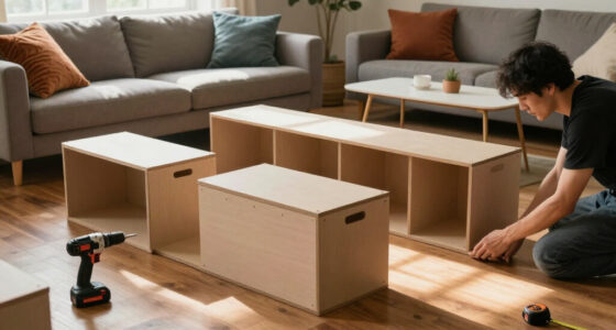 They Made A Blank-Box Living Room Look Custom Without Hiring A Carpenter