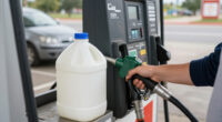 Why People Are Bringing Empty Milk Gallons To The Gas Station