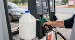 Why People Are Bringing Empty Milk Gallons To The Gas Station