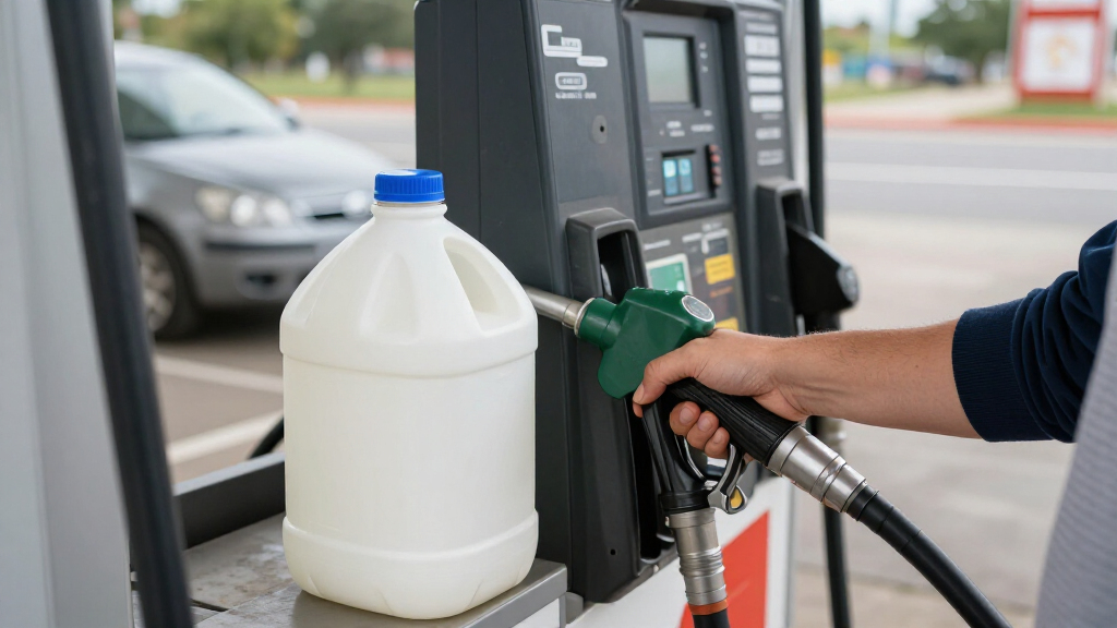 Why People Are Bringing Empty Milk Gallons To The Gas Station