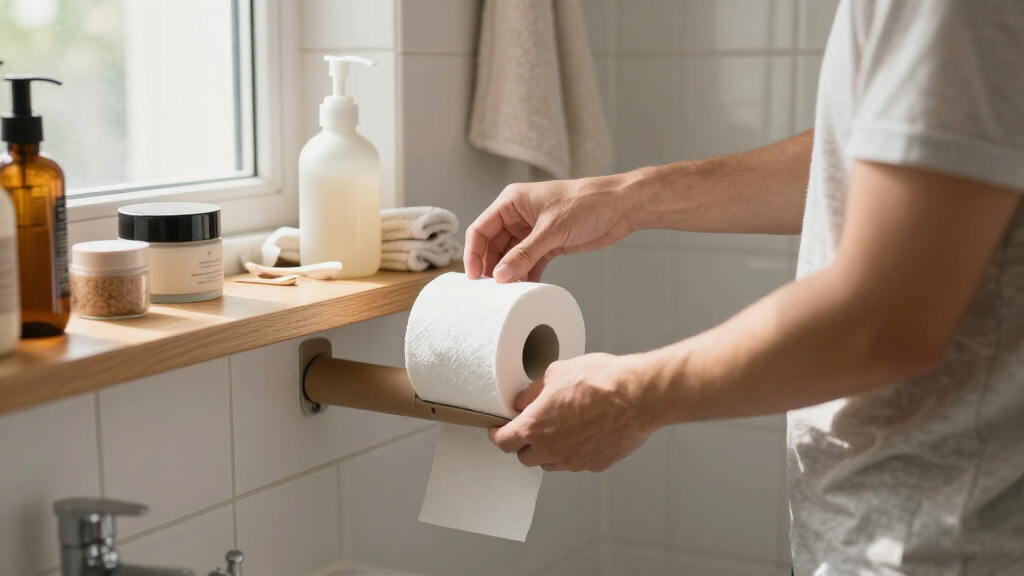 Ditch Bulky Bathroom Organizers: Reuse A Toilet Paper Roll For Smarter Storage