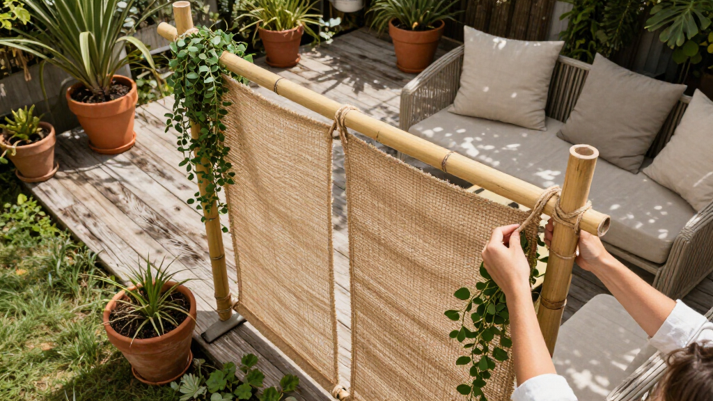 Skip Traditional Fences: Add Privacy To Your Yard With This Boho-Inspired Idea