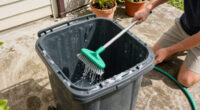 Smelling Your Garbage Cans? The Underrated Trick To Give Them A Deep Clean