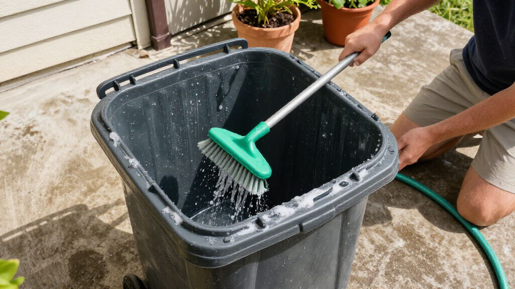 Smelling Your Garbage Cans? The Underrated Trick To Give Them A Deep Clean
